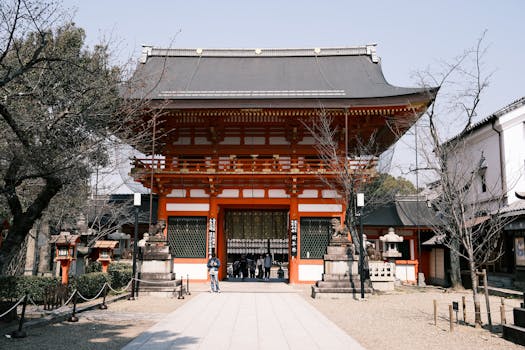 교토 여행 야사카 신사 석등 야경