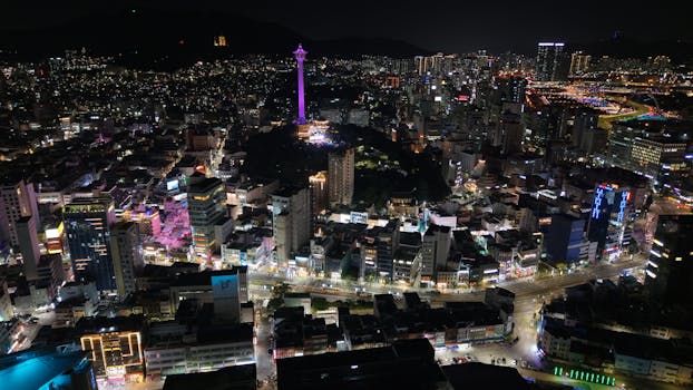 사우디아라비아 여행 리야드 킹덤 타워 야경