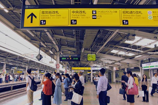 도쿄 근교 당일치기 신주쿠역 출발 JR플랫폼