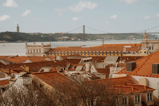 리스본 여행 28번 트램과 좁은 골목길 풍경