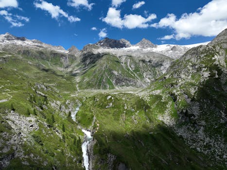 슈투바이 계곡 겨울 여행 2026: 인스브루크 근교 스키·온천 4박5일 완벽 가이드 4 슈투바이 계곡 빙하 스키장 초급 슬로프 전경