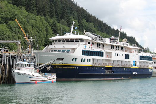 알래스카 크루즈 여행 글레이셔 베이 빙하 칼빙 순간