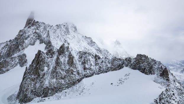 몽블랑 트레킹 샤모니 구간 빙하 전망대 풍경