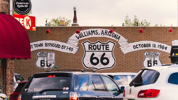 루트66 로드트립 시카고 시작점 Route 66 Begin 표지판
