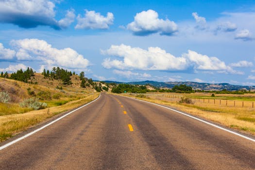 몬태나 글레이셔 국립공원 고잉투더선 로드 전경