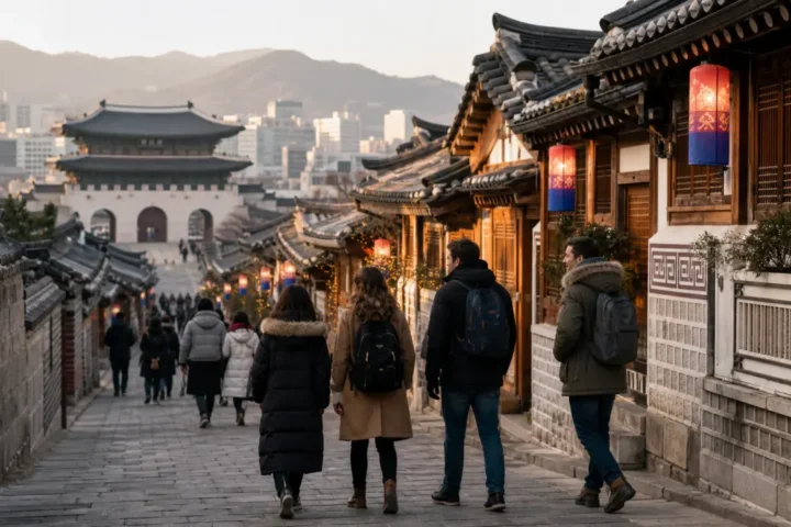 외국인과 서울 설날 연휴: 고궁·민속박물관·시장 선택법 여행 사진