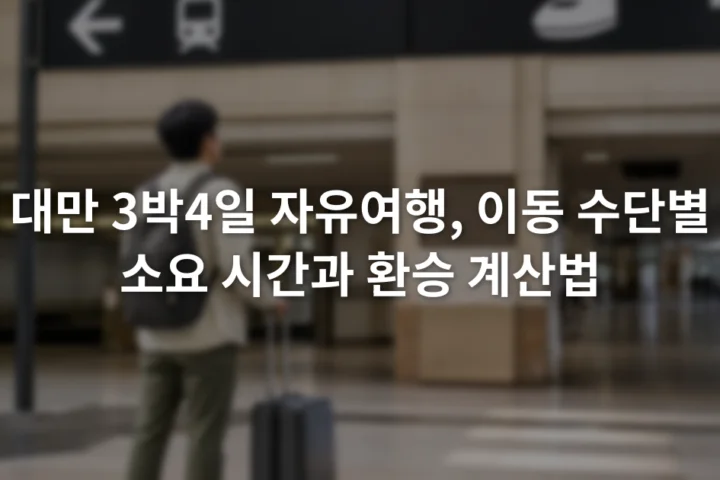 타이베이 메인역 안내판 앞에서 도시철도와 고속철도 방향을 확인하는 여행자