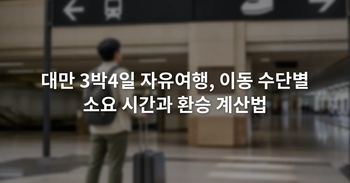 타이베이 메인역 안내판 앞에서 도시철도와 고속철도 방향을 확인하는 여행자