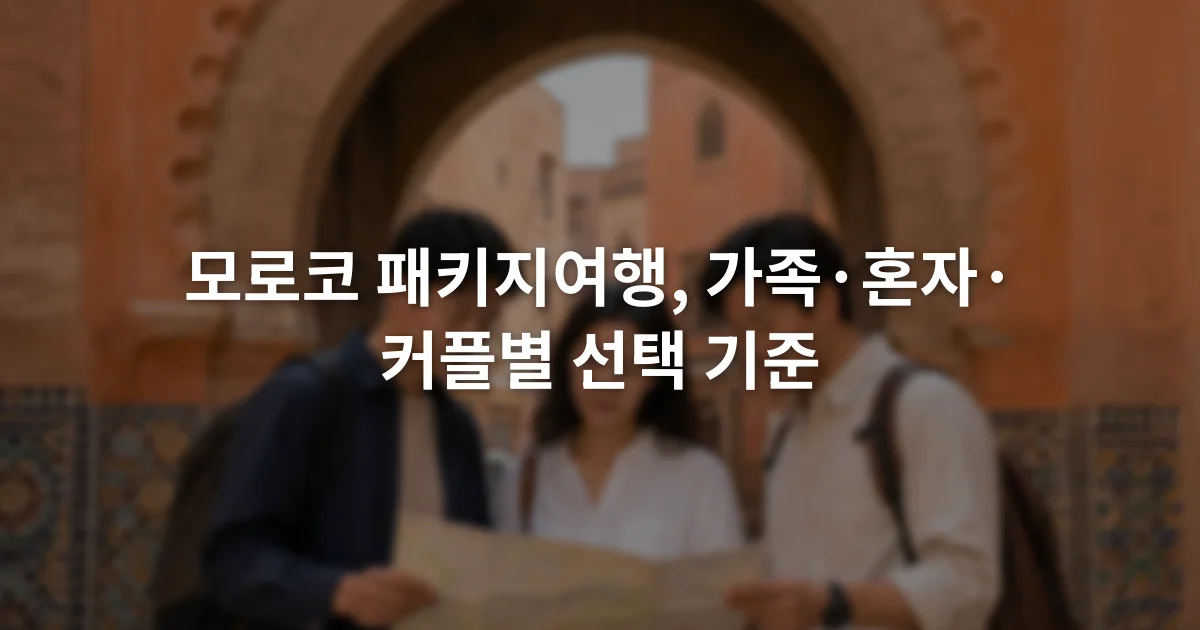 모로코 구시가지 입구에서 종이 지도를 함께 살펴보는 성인 여행자 세 명